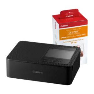 Canon SELPHY CP1500 Kabelloser Fotodrucker RP-108 Tintenpapier-Set Schwarz