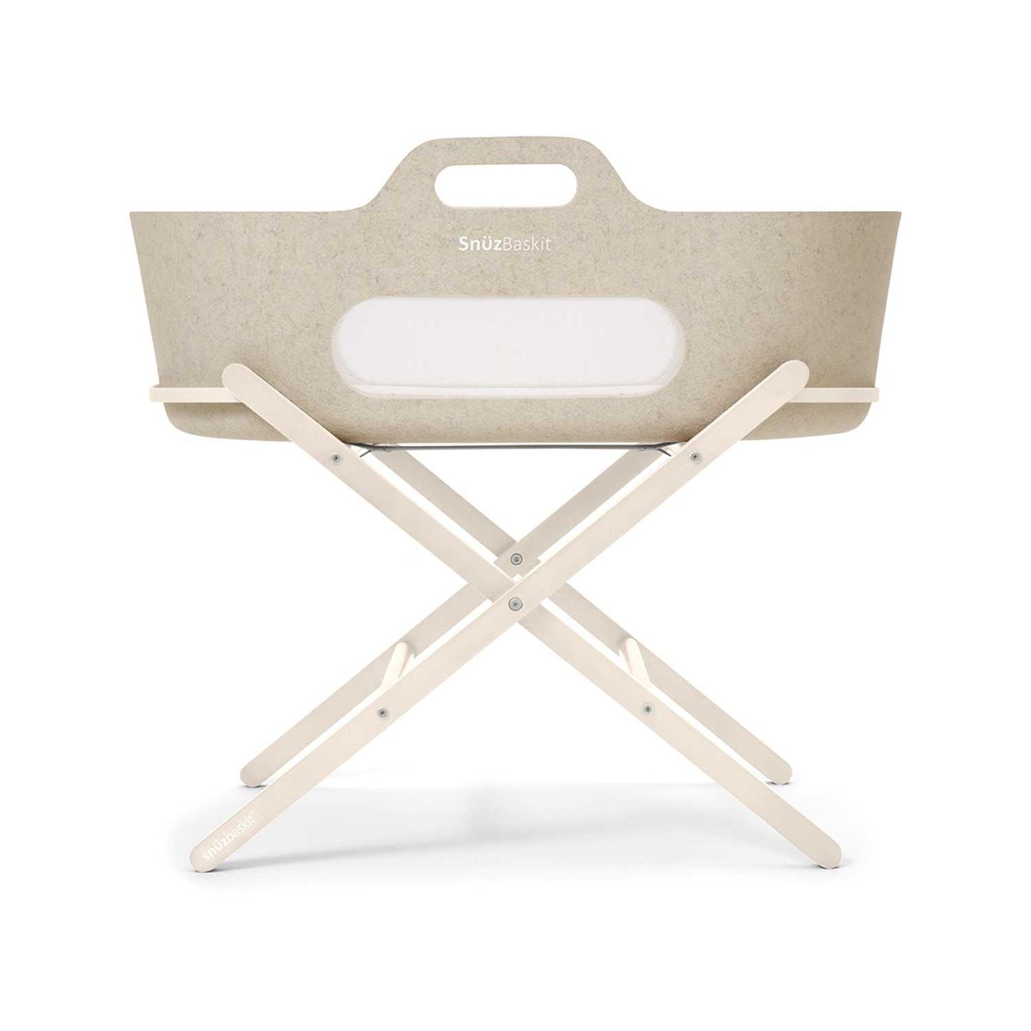 Snuz Moses basket and stand set Barley Cashmere (British brand)