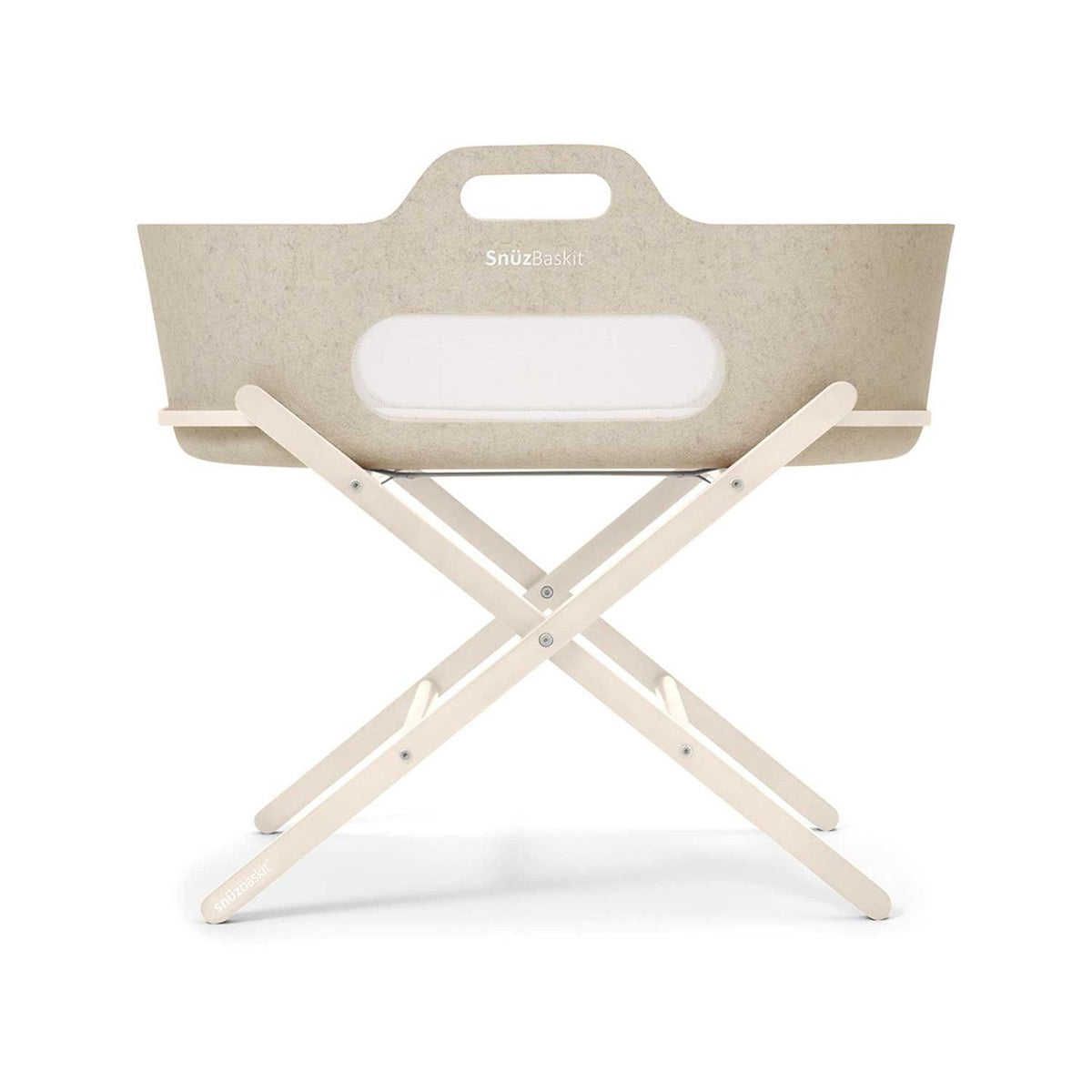 Snuz Moses basket and stand set Barley Cashmere (British brand)
