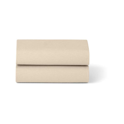 Boots Snuz Twin Pack Crib Sheets - Sand- Buy online at McGrocer