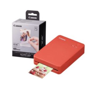 Imprimante photo instantanée Canon Selphy QX20 Rouge Terre Cuite Paquet de 60 photos