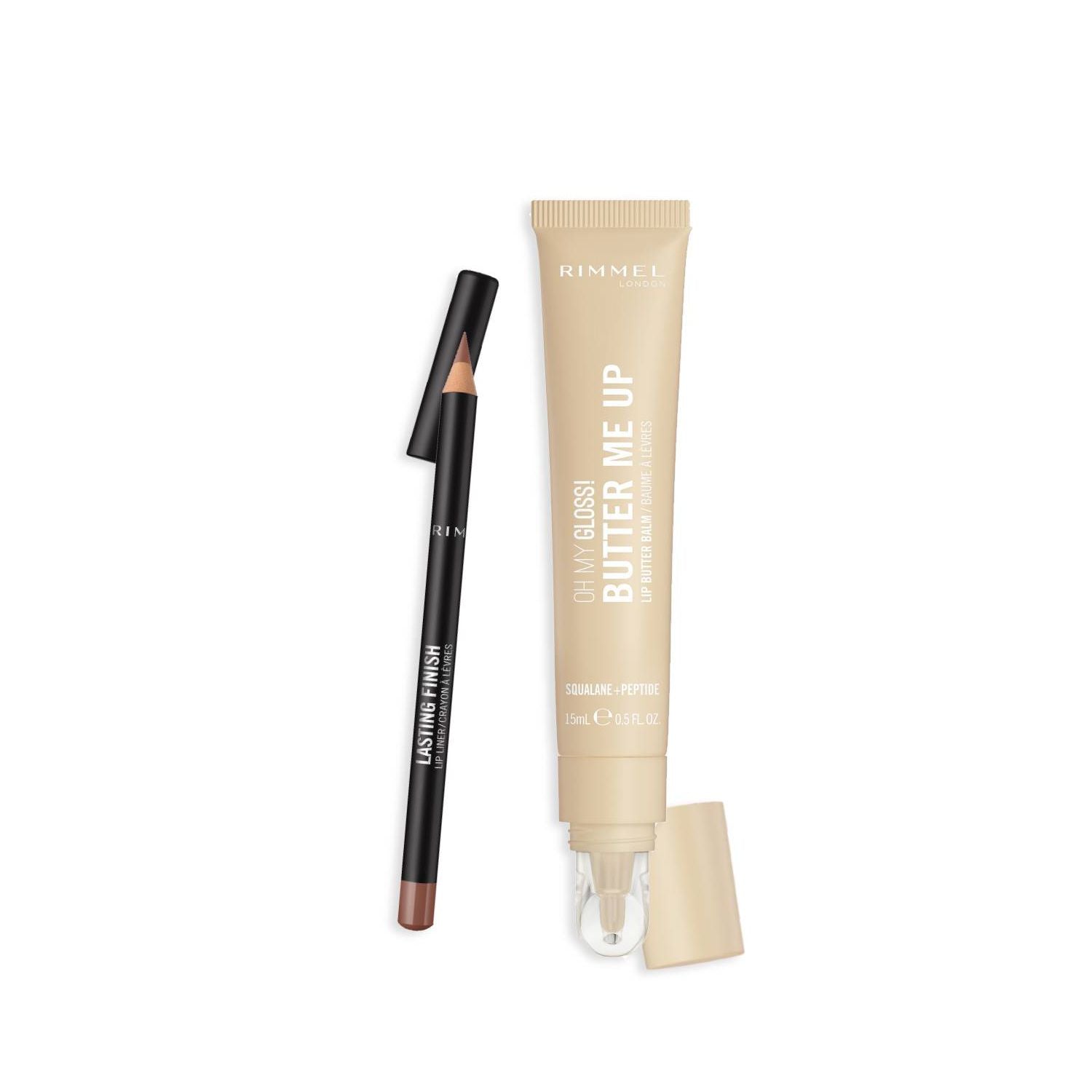 Rimmel Butter Me Up gloss and liner Cappuccino Vanilla duo (British brand)