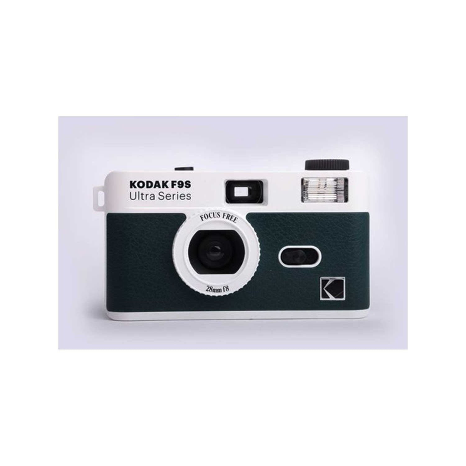 Kodak F9S full frame film camera green white, UK version
