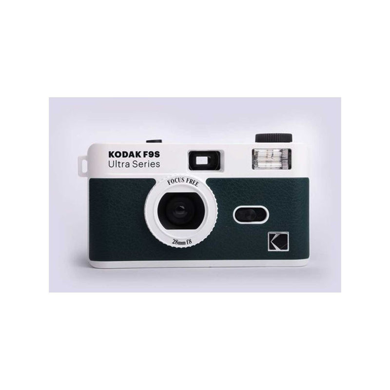 Kodak F9S full frame film camera green white, UK version