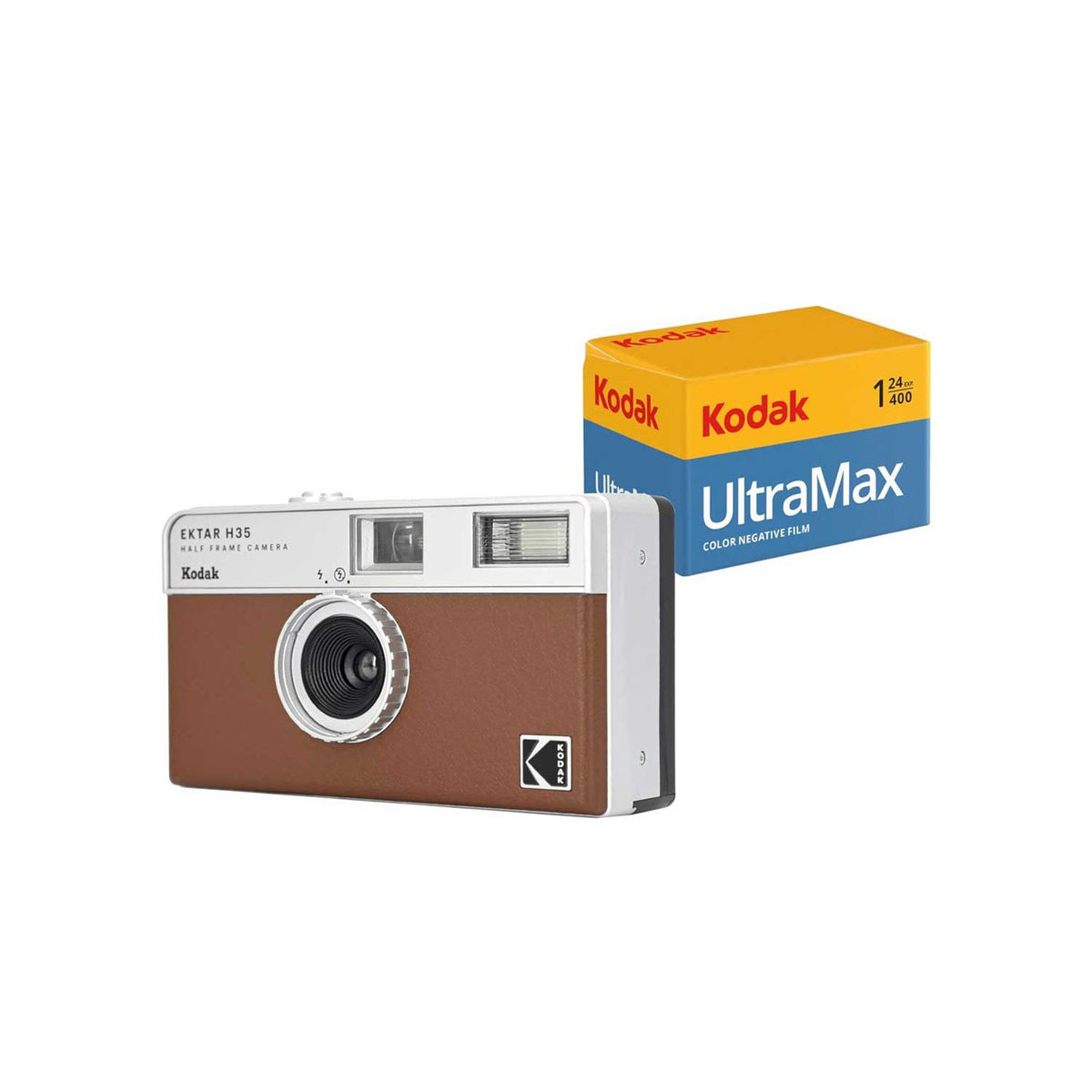 Kodak half frame film camera brown - British product