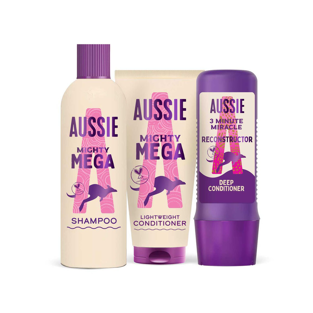 Aussie Mighty Mega Haircare Bundle 750ml - British product