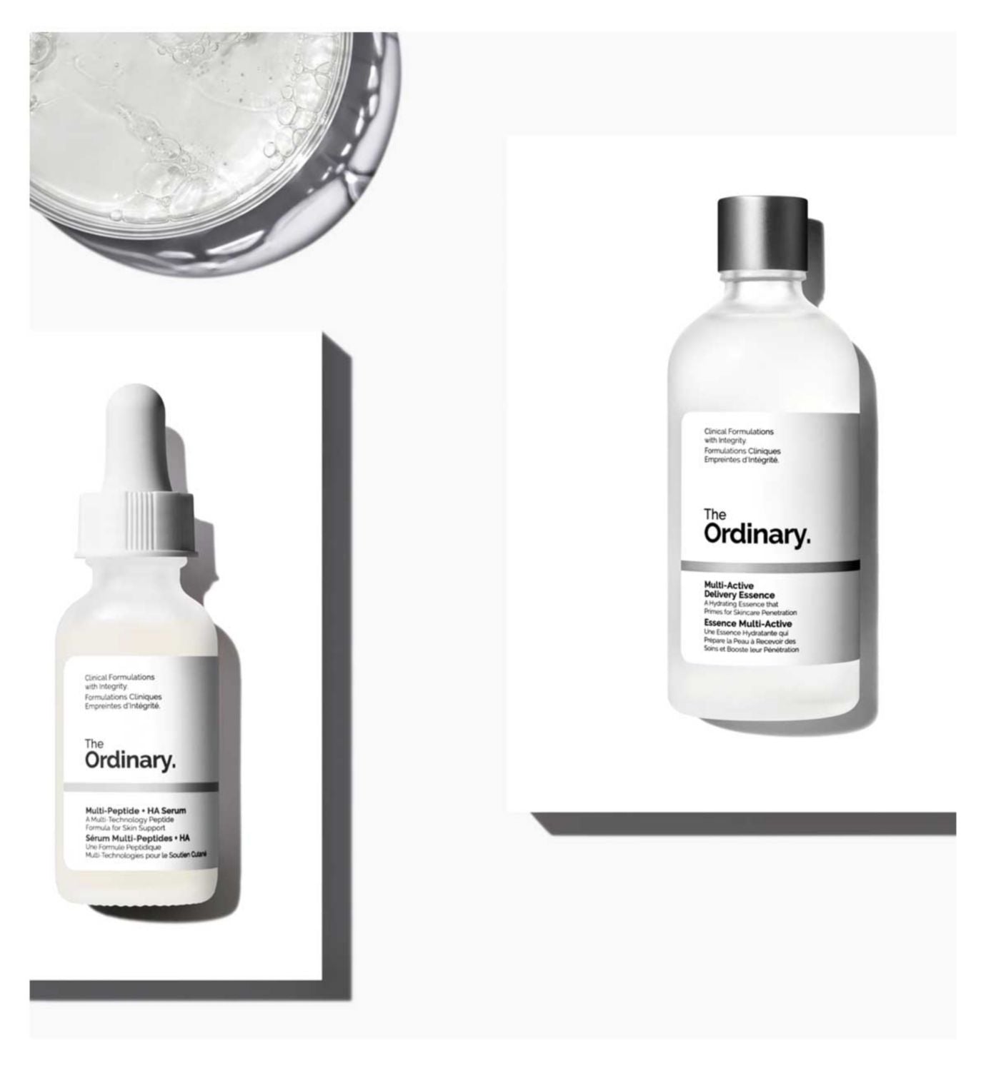 The Ordinary Age Support Bundle with essence and serum (British brand)