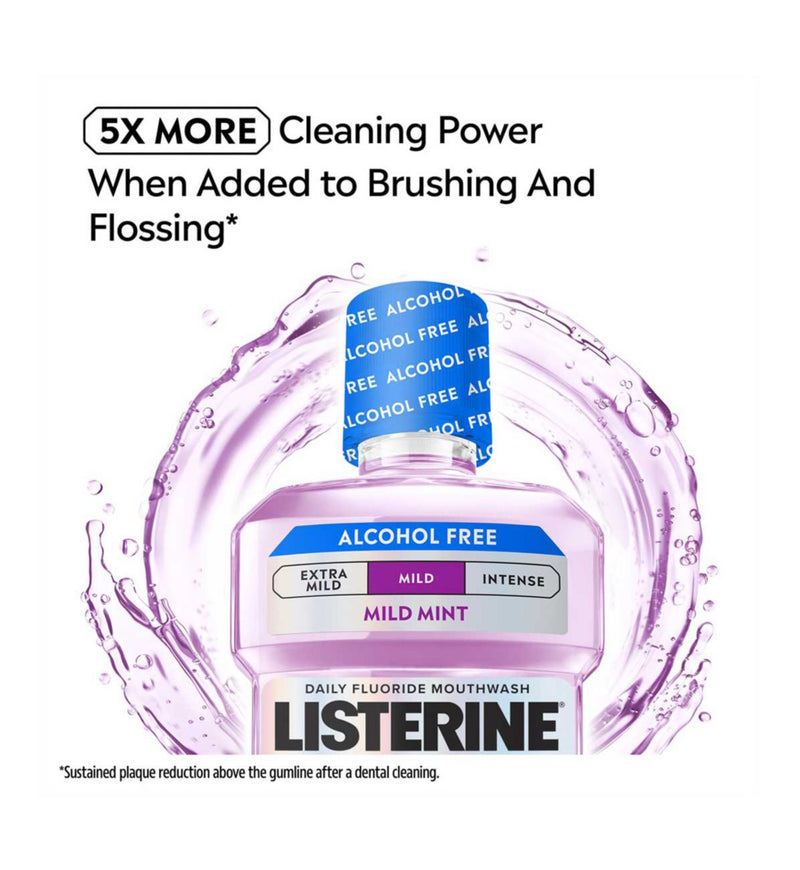 LISTERINE Total Care Milder Taste Zero Alcohol mouthwash 80ml (British brand)