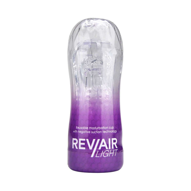 Rev-Air Light masturbation cup with see-through sleeve - British product