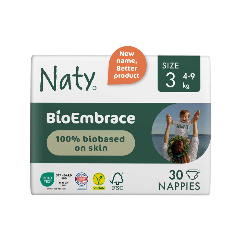 Naty BioEmbrace nappies size 3, 30 pack - British product