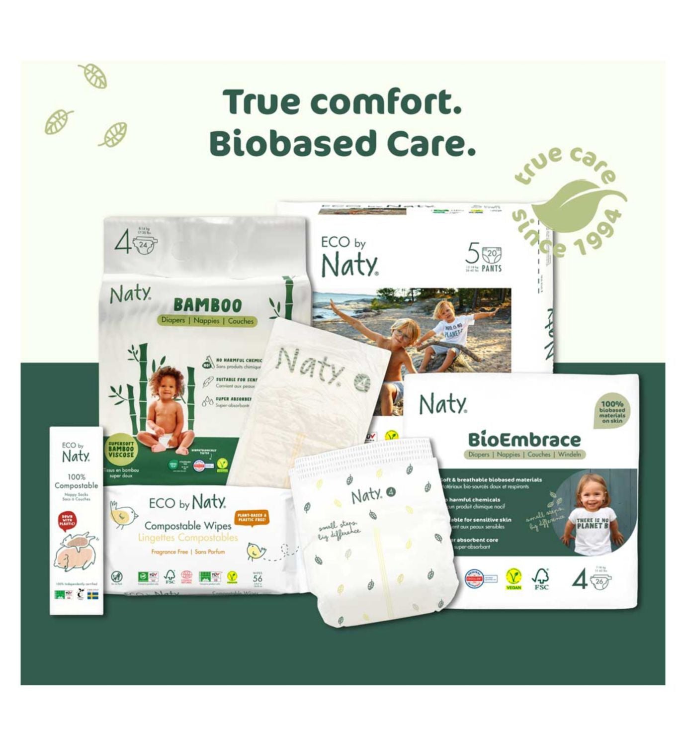 Naty BioEmbrace nappies size 5, 22 count (British brand)