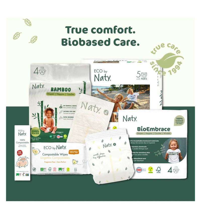 Naty BioEmbrace nappies size 5, 22 count (British brand)