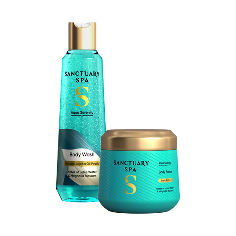 Sanctuary Spa Aqua Serenity wash and butter bundle (British brand)