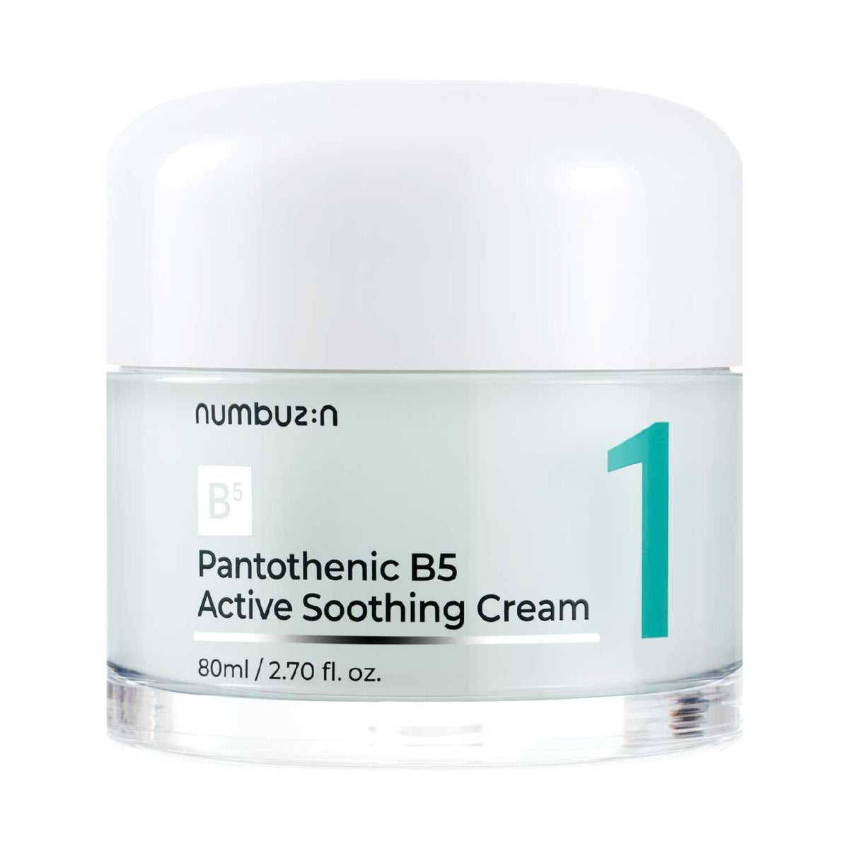 Numbuzin Pantothenic B5 soothing cream 80ml, imported from the UK