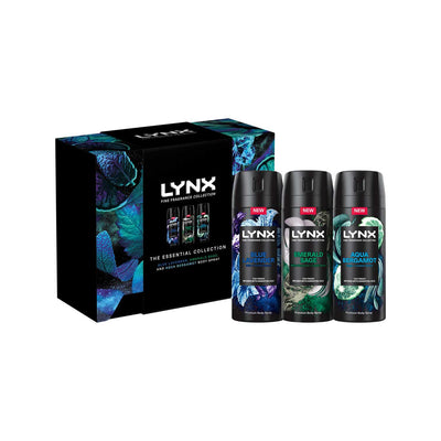 Boots Lynx Fine Fragrance Trio Gift Set (Blue Lavender, Emerald Sage & Aqua Bergamot) 3 x 150ml- Buy online at McGrocer