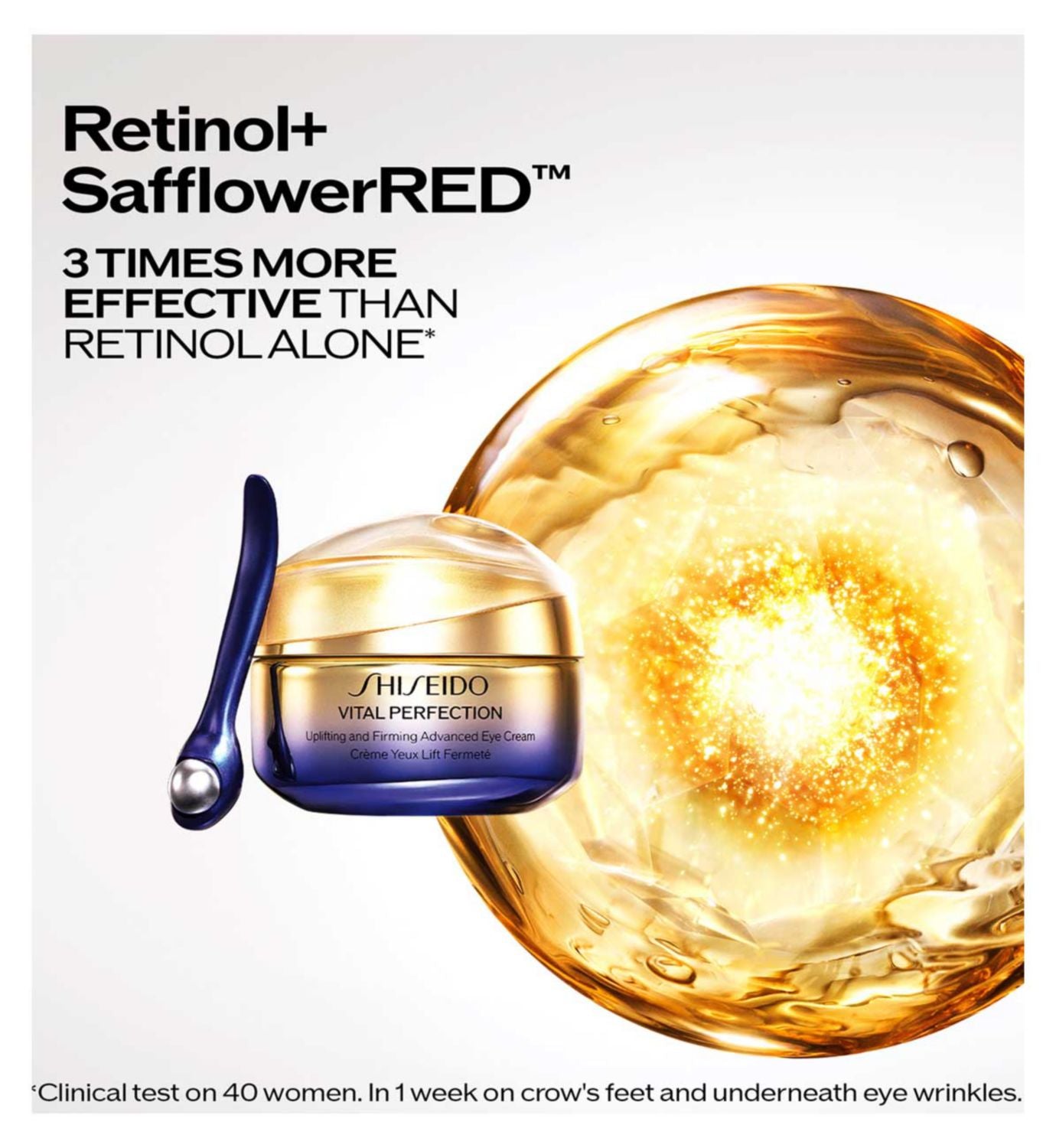 Shiseido Vital Perfection uplifting and firming eye cream 15ml, imported from the UK