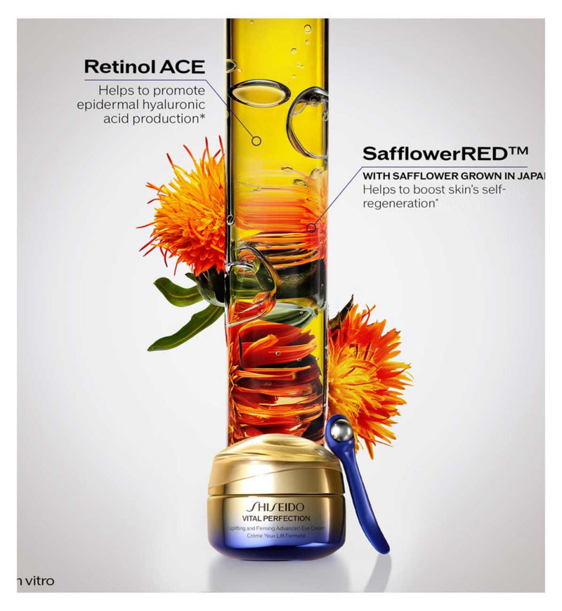 Shiseido Vital Perfection uplifting and firming eye cream 15ml, imported from the UK