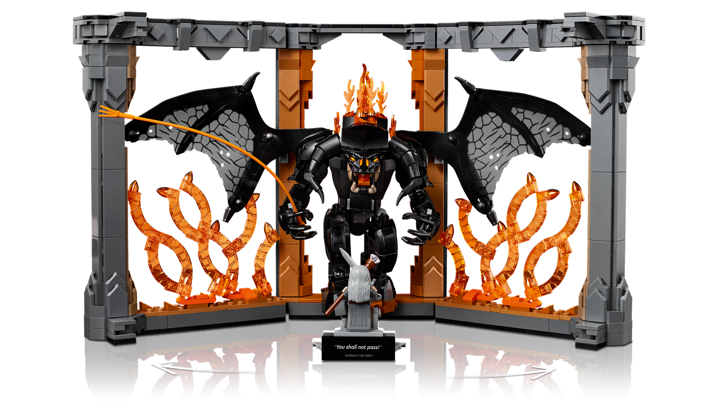 LEGO Balrog Book Nook 1201 Pieces imported from the UK