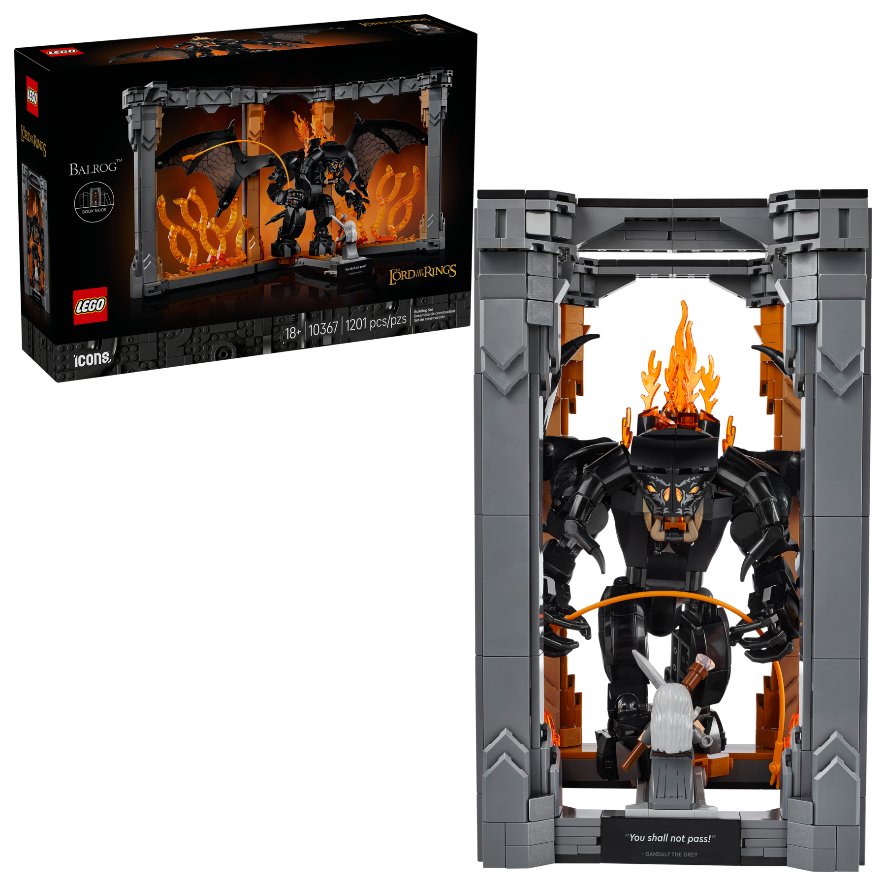 LEGO Balrog Book Nook 1201 Pieces imported from the UK