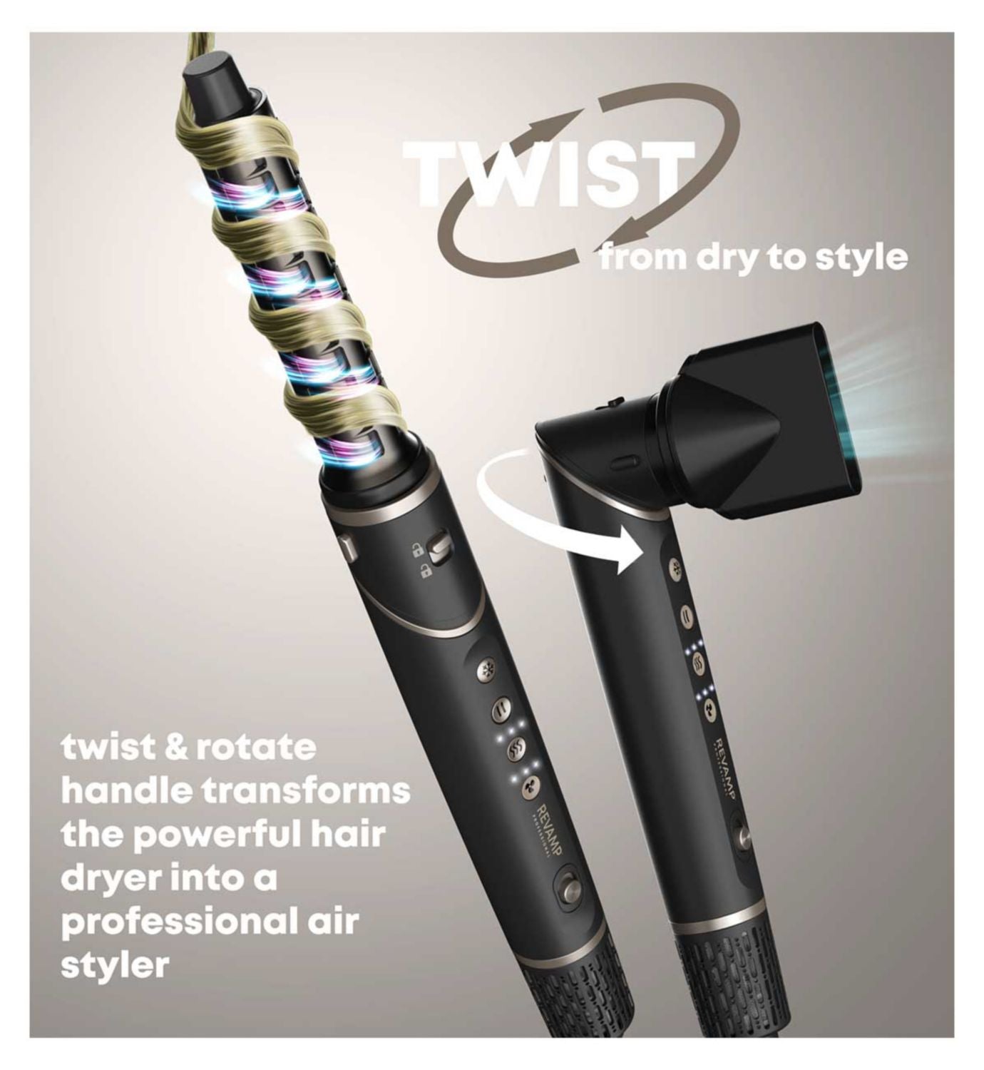Revamp Curl Air Style 7 in 1 ionic hair airstyler - British product