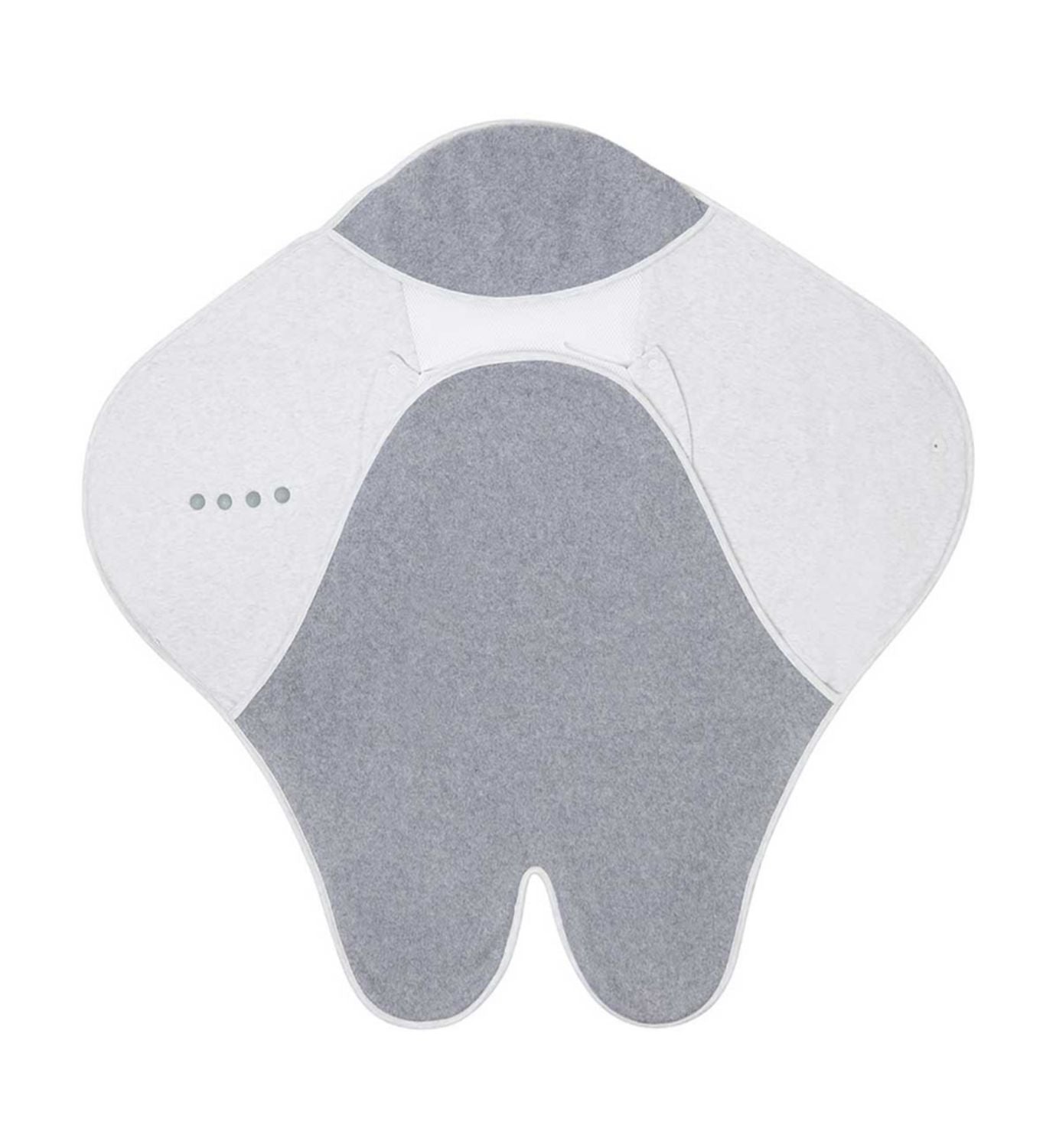 Purflo Cosy Wrap travel blanket 0-9M Minimal Grey - British product