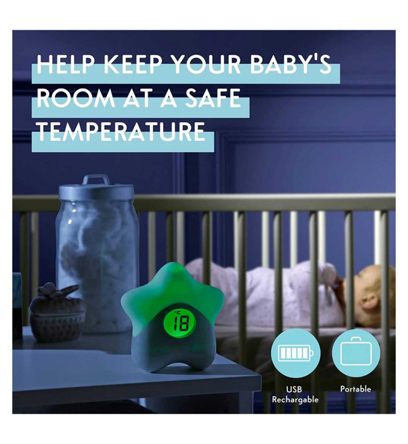 Purflo Starlight colour changing room thermometer, UK version