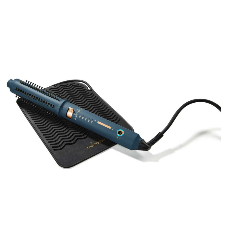 mdlondon wave heated barrel brush casal blue (British brand)