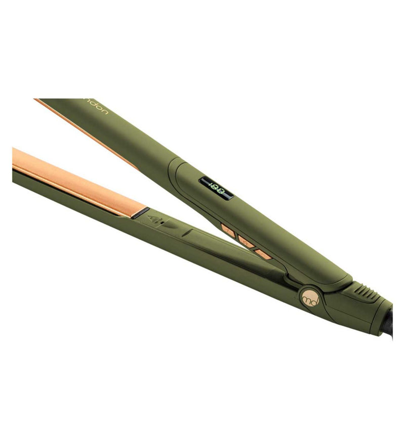 mdLondon hair straightener olive green (British brand)