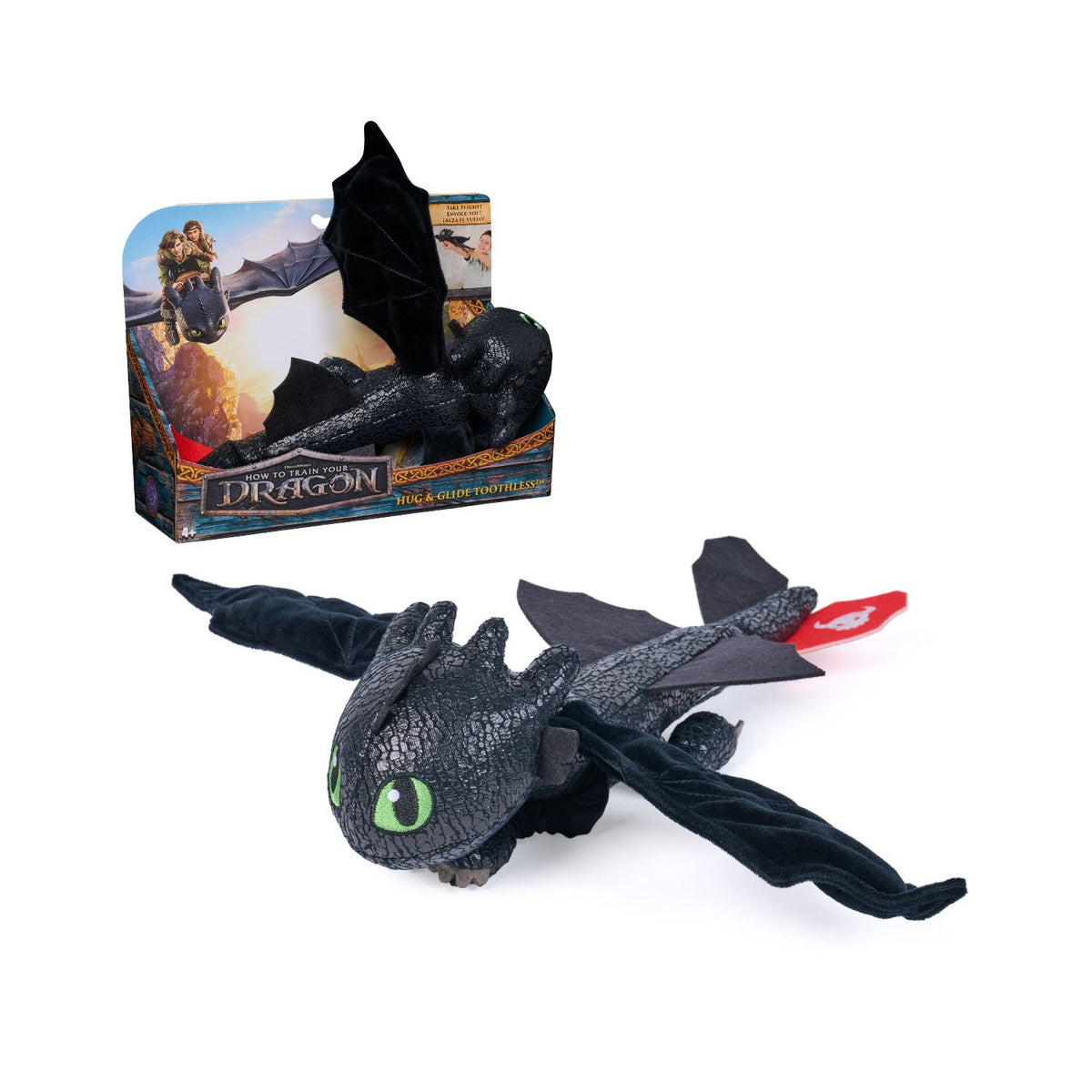 Spinmaster Gliding Hug Toothless 12In dragon plush - British product
