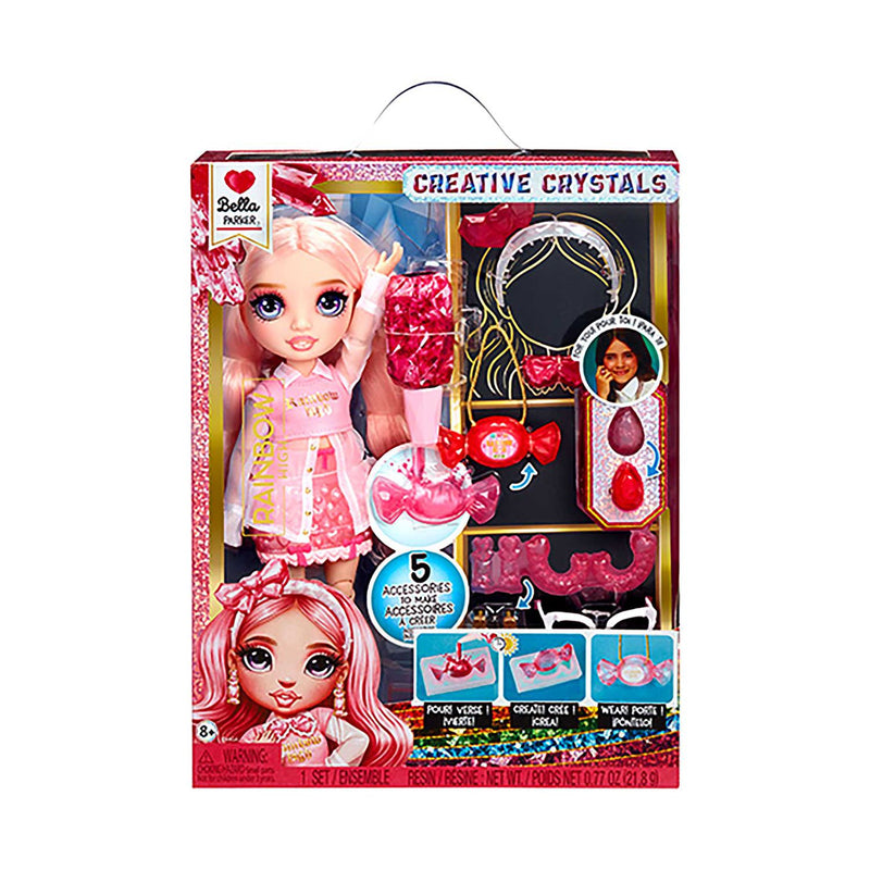 MGA Rainbow High Bella fashion doll with DIY crystal kit, UK version