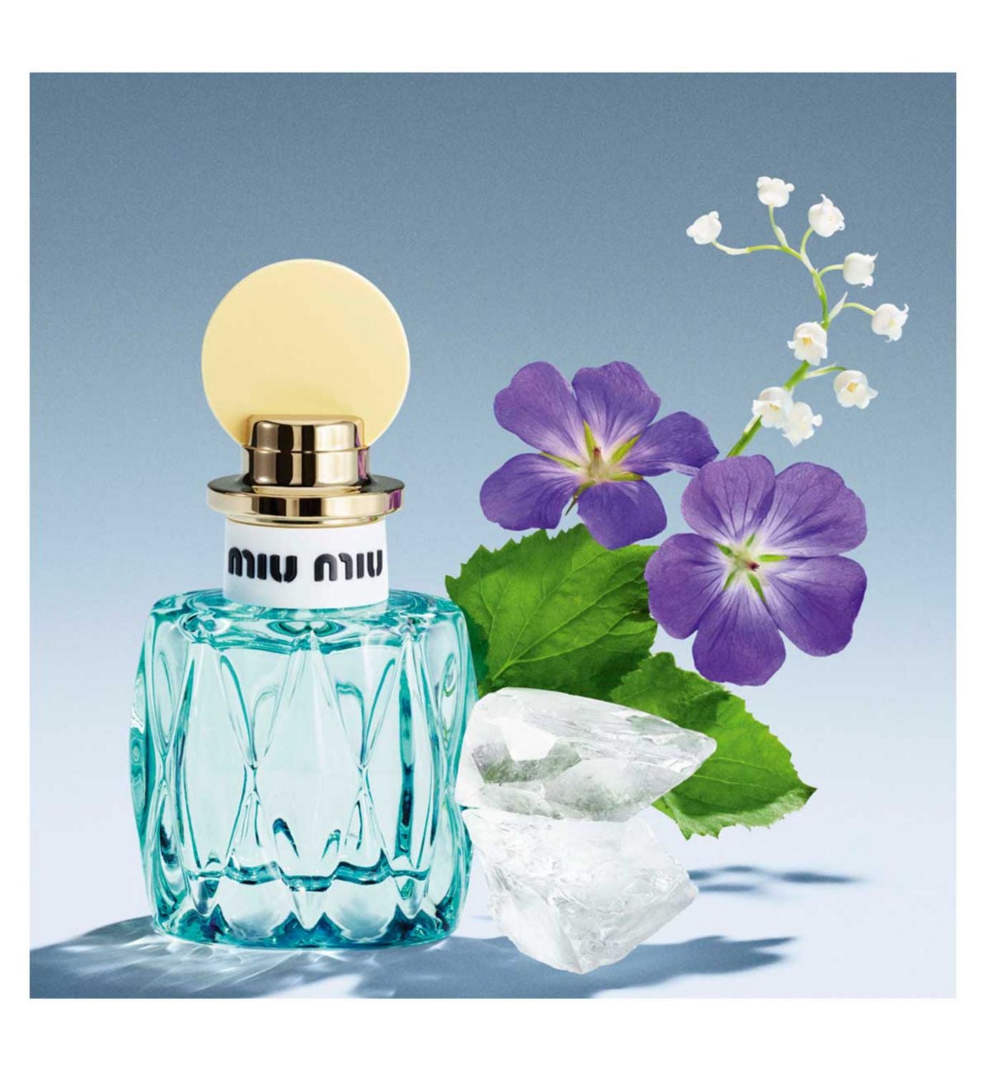 Miu Miu L'Eau Bleue eau de parfum 50ml, imported from the UK