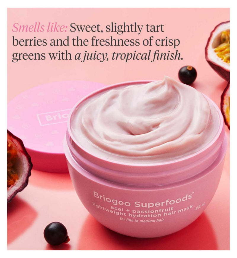 Briogeo Superfoods Passionfruit Acai hair mask 227g, UK version