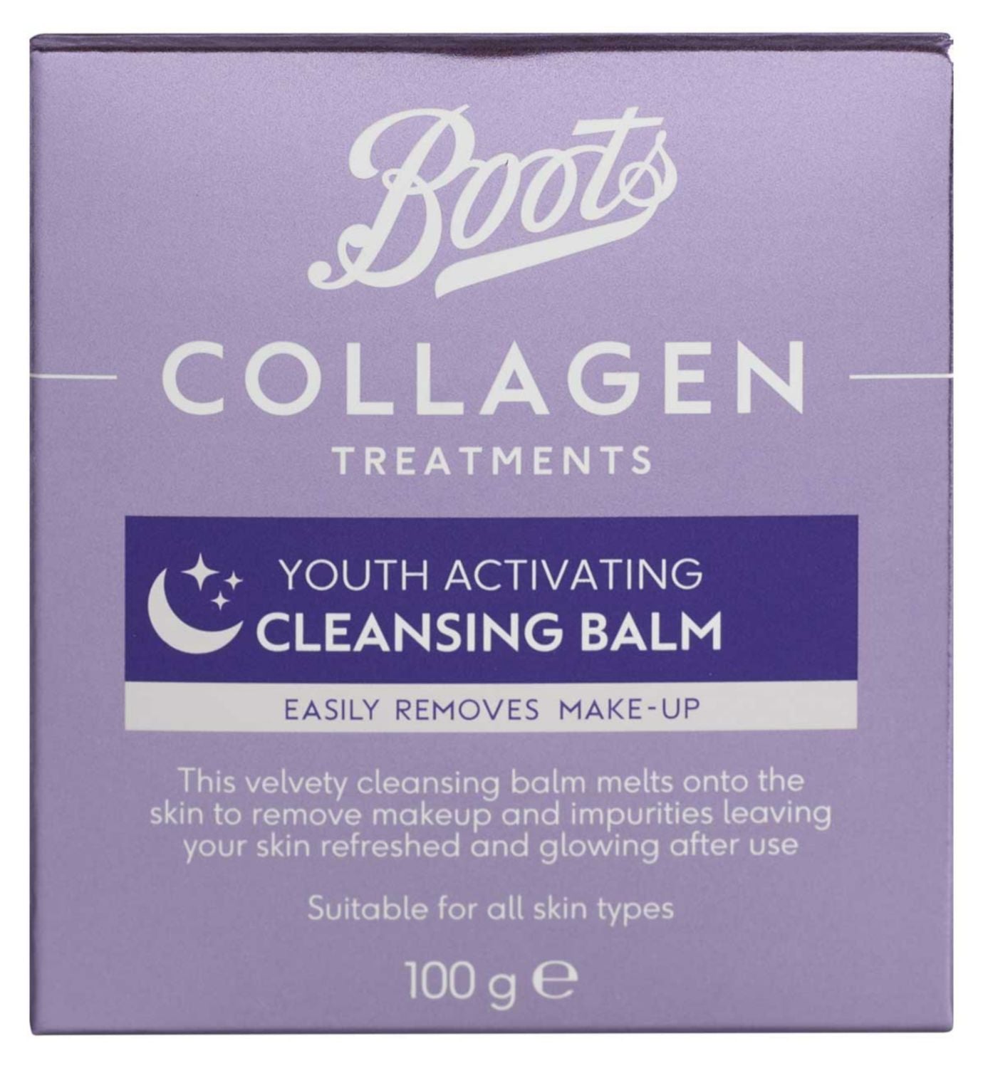 Boots Collagen Cleansing Balm 100ml, imported from the UK