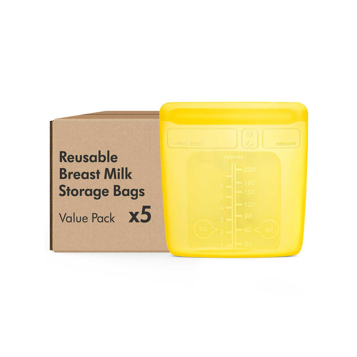 Medela reusable breastmilk storage bags 5-pack, imported from the UK