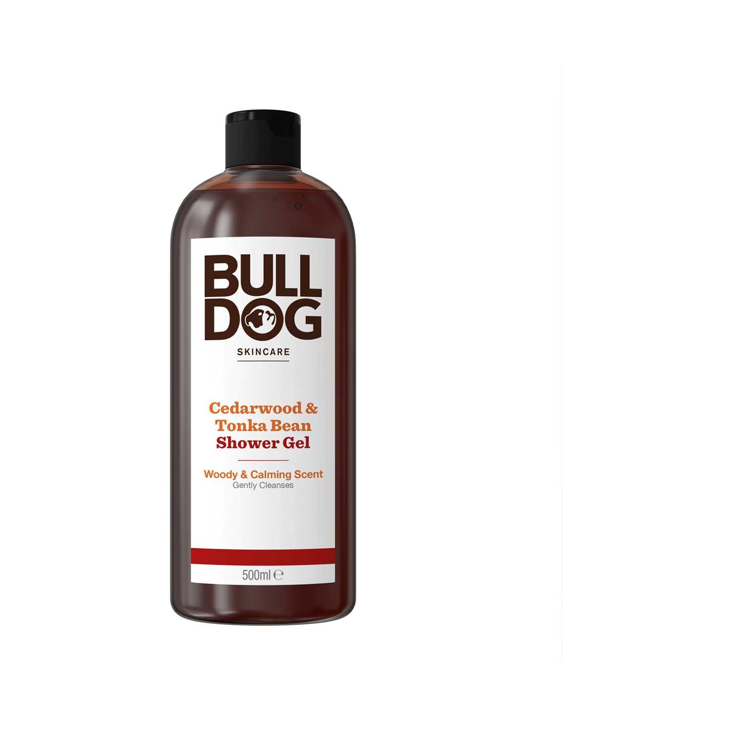 Bulldog shower gel cedarwood tonka bean 500ml (British brand)