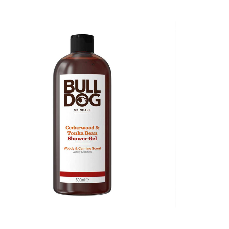 Bulldog shower gel cedarwood tonka bean 500ml (British brand)