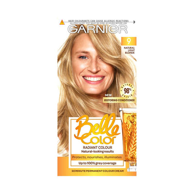 Boots Garnier Belle Color Permanent Hair Dye Natural Light Blonde 9.0 184g- Buy online at McGrocer