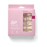 Boots false nails clear squoval 200 pack with glue, imported from the UK
