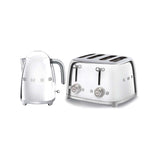 Smeg kettle and toaster set 50s stainless steel, UK version