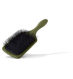 mdlondon cushioned paddle hairbrush olive green (British brand)