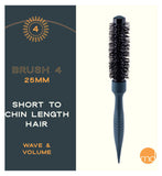 mdlondon Radial 4 hairbrush olive green 25mm, imported from the UK