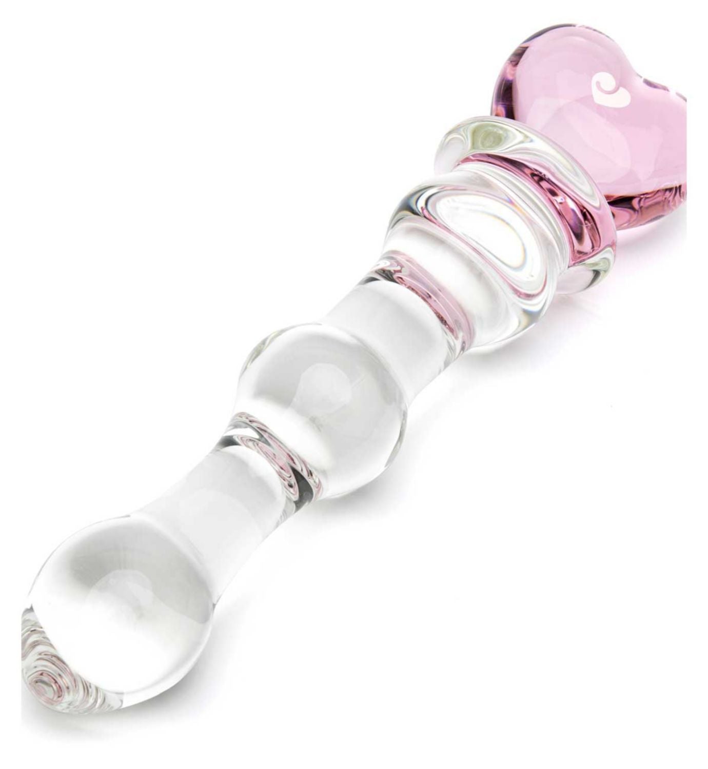Lovehoney glass dildo beaded heart 6 inch (British brand)