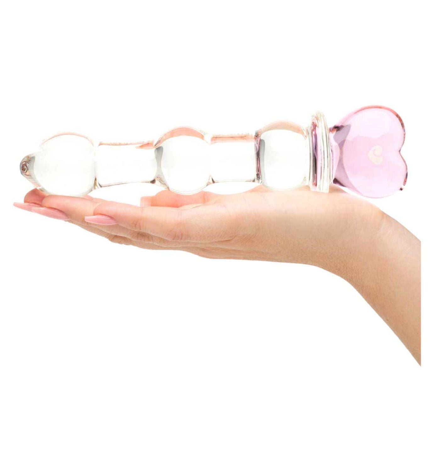 Lovehoney glass dildo beaded heart 6 inch (British brand)