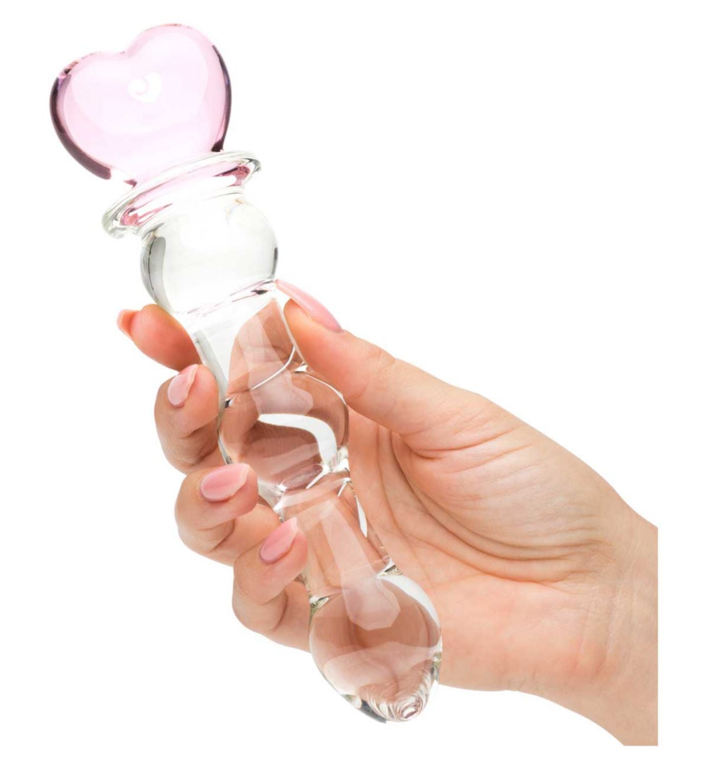 Lovehoney glass dildo beaded heart 6 inch (British brand)