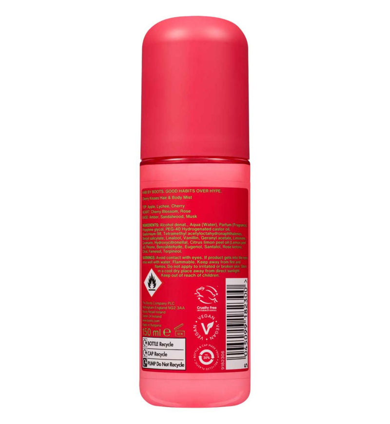 Boots Habi Cherry Kisses hair and body mist 150ml, UK version