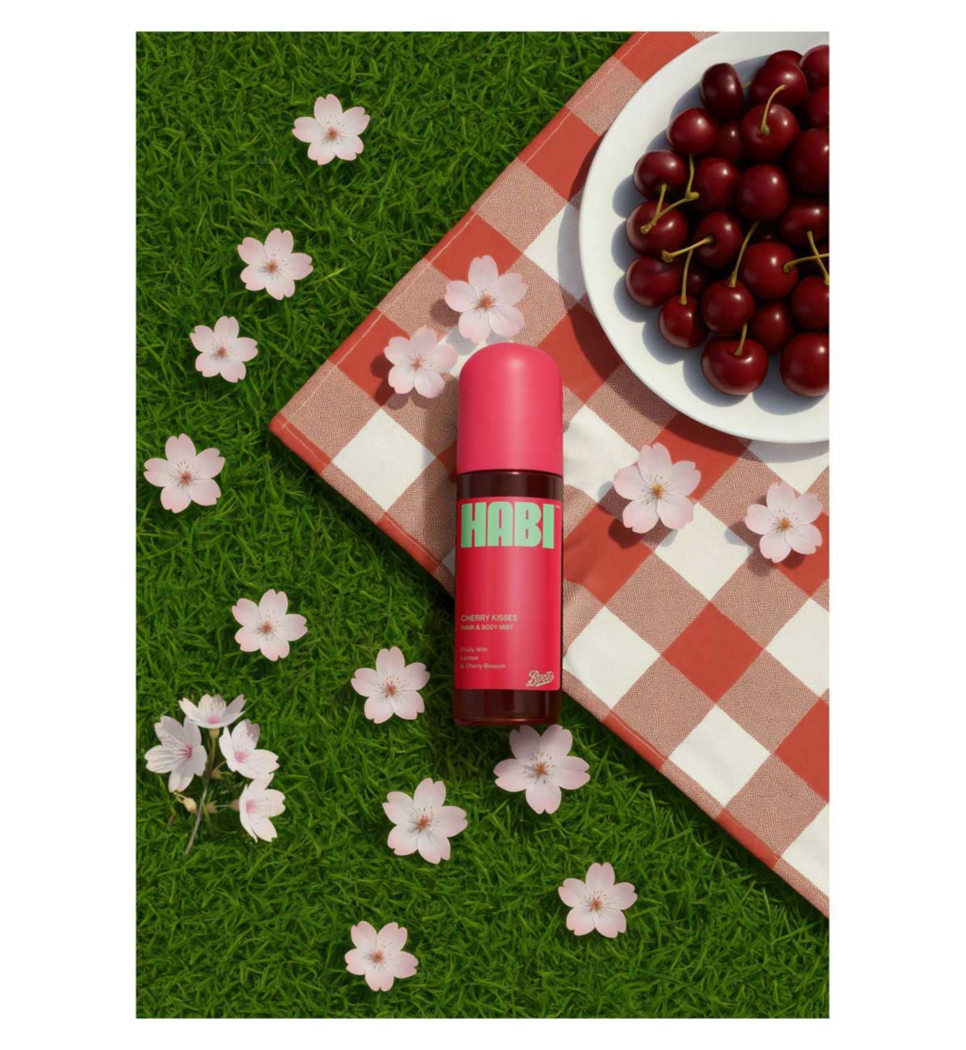 Boots Habi Cherry Kisses hair and body mist 150ml, UK version