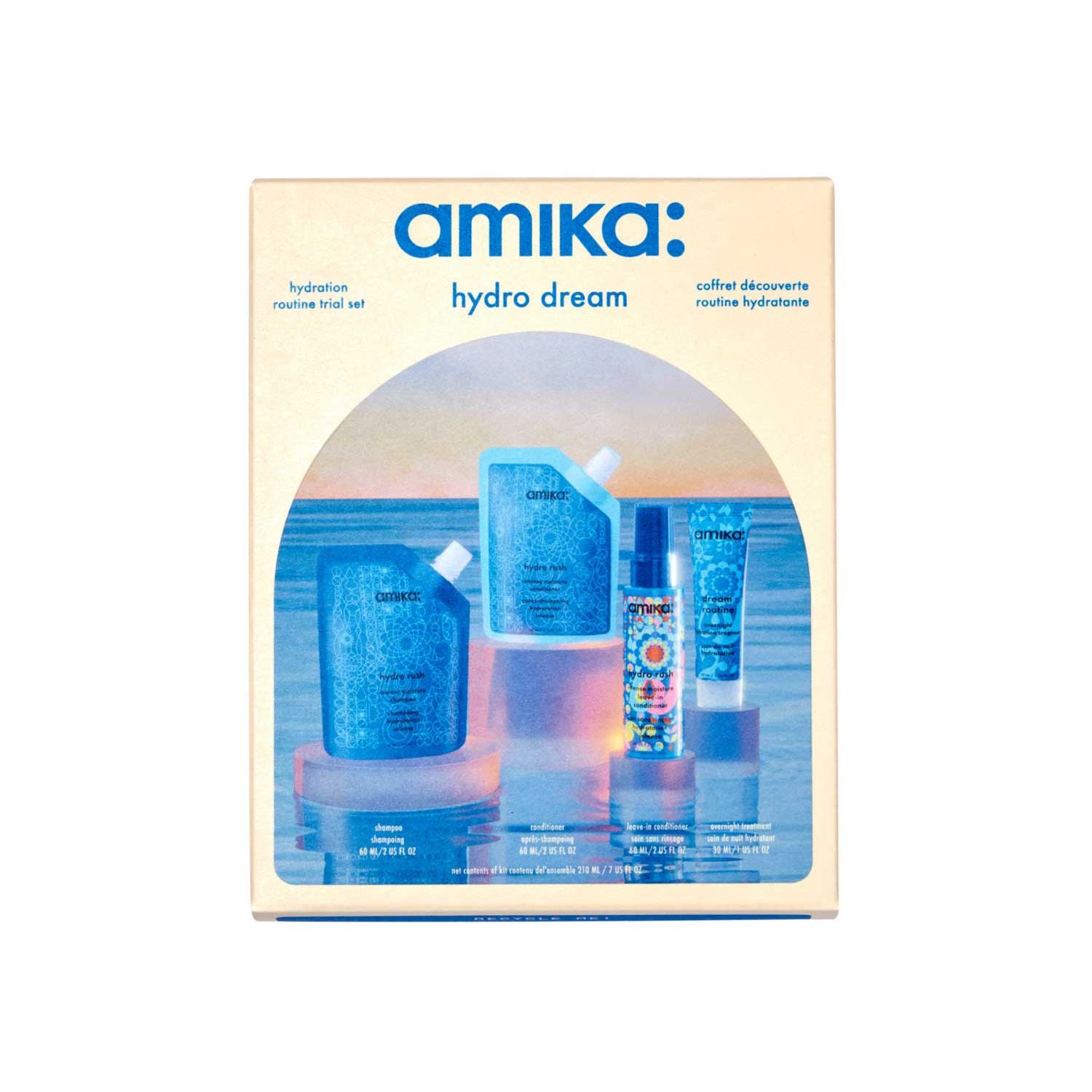 amika Hydro Dream hydration trial set 210ml (British brand)