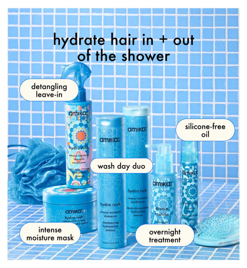 Amika Hydro Rush Intense Moisture leave-in conditioner 60ml, imported from the UK
