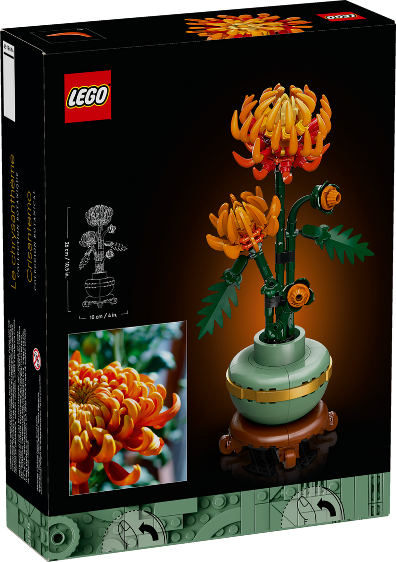 LEGO Chrysanthemum flower model building kit - British product