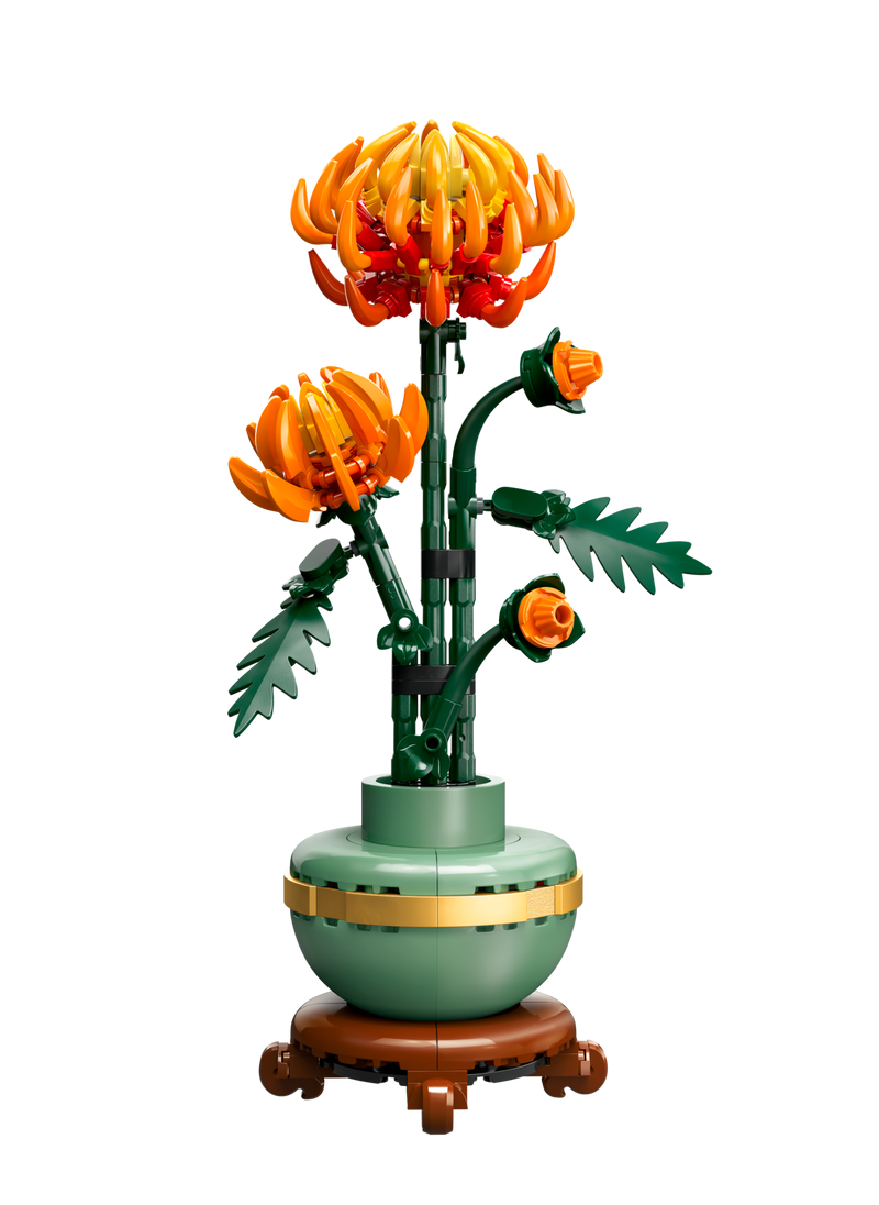 LEGO Chrysanthemum flower model building kit - British product